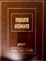Miqraoth Guedoloth 10: Tazria, Metsora, Aharei Moth, Qedochim